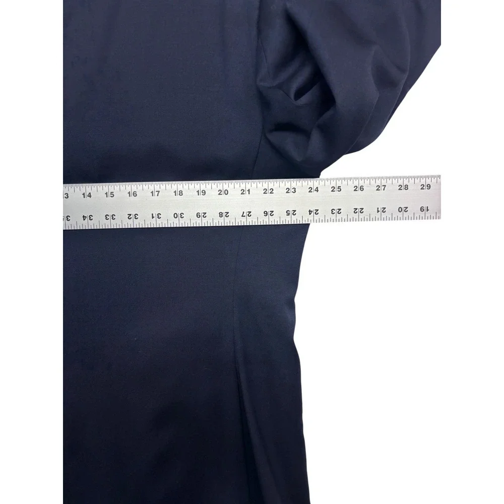 Jos A Bank 46R 40x30 Navy Blue 2pc Pant Suit Wool Tailored Fit Flat Front Modern